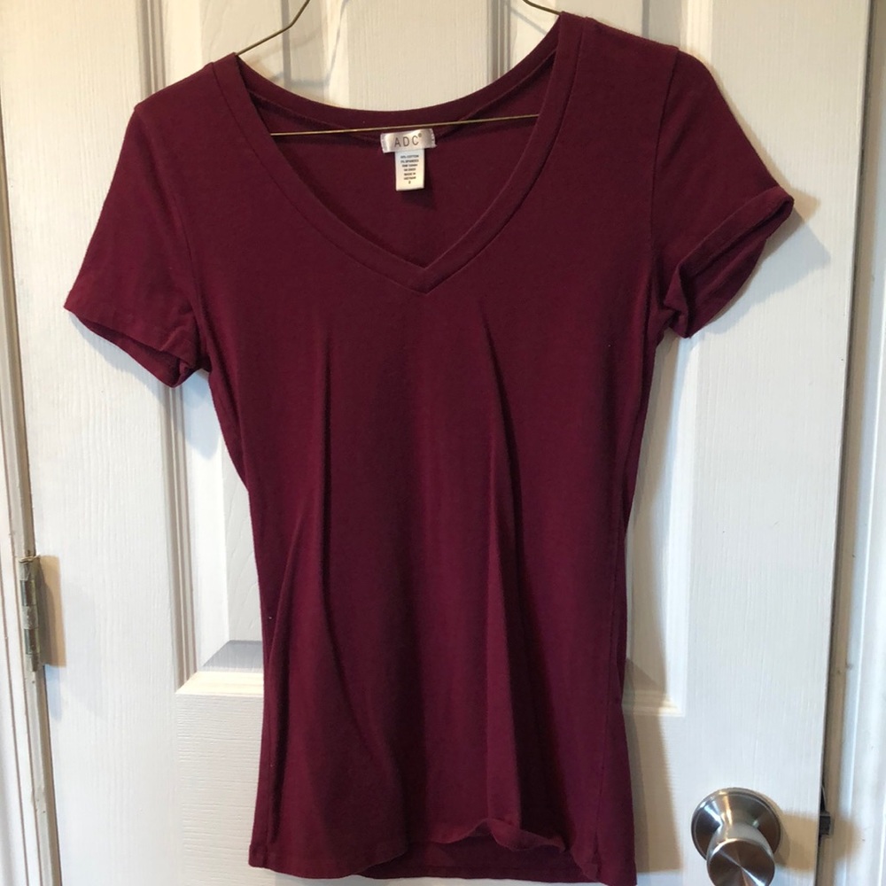 Burgundy VNeck
